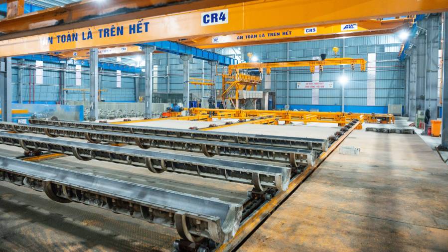Sản xuất cấu kiện bê tông đúc sẵn